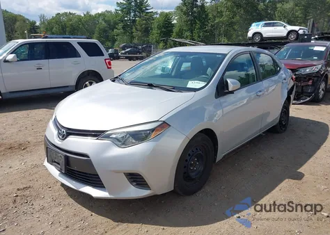 2016 Toyota Corolla Le из США, поврежденный, VIN 2T1BURHE8GC591826